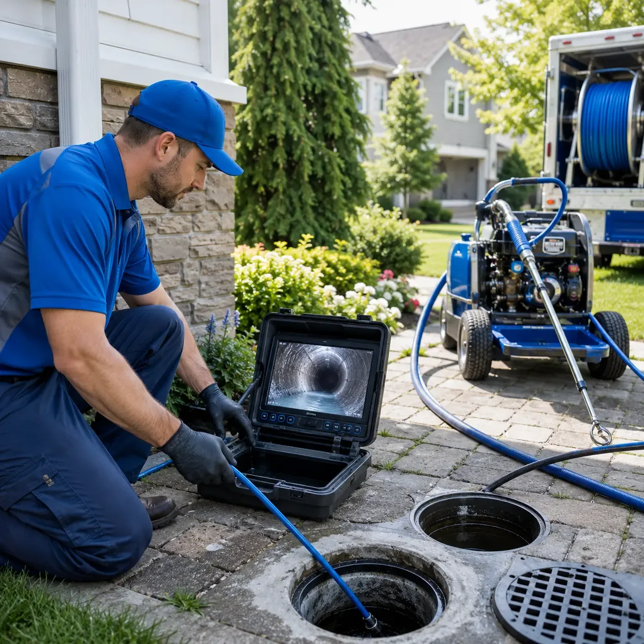 Outdoor drain cleaning professionals serving Eden, WI